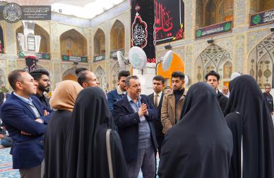قسم الشؤون الفكرية والثقافية يستقبلُ وفدًا من كلية الآثار والتراث في جامعة الكوفة