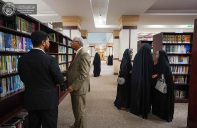 وفود جامعية تزور مكتبة الروضة الحيدرية في العتبة العلوية المقدسة