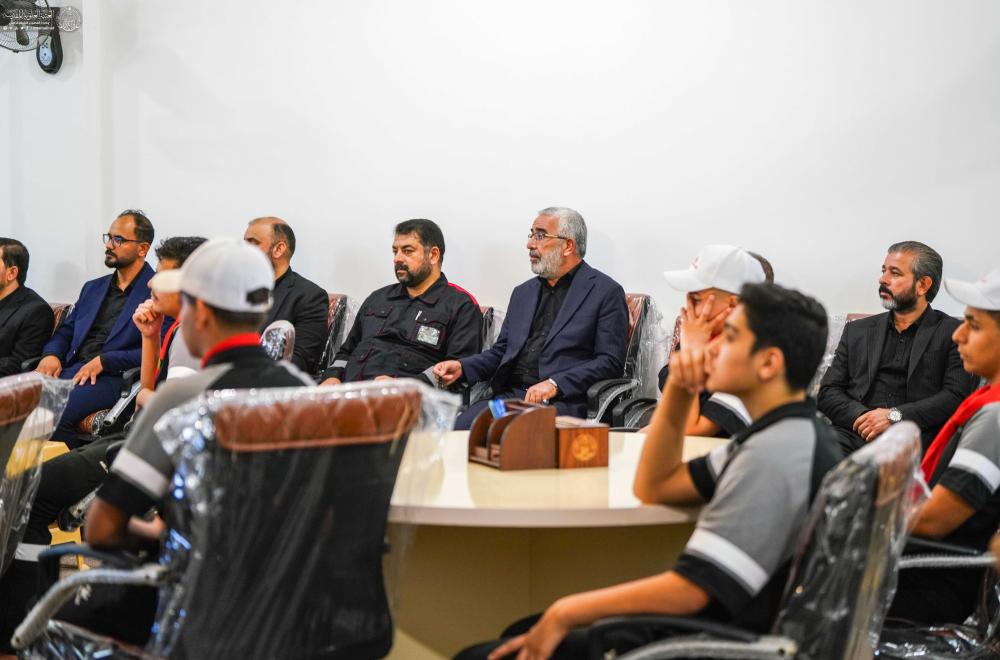 الأمين العامّ للعتبة العلويّة المقدّسة يتفقّد مخيّم \"الفتى العلويّ\" ويُشيد ببرامجه النوعية لرعاية الناشئة والشباب